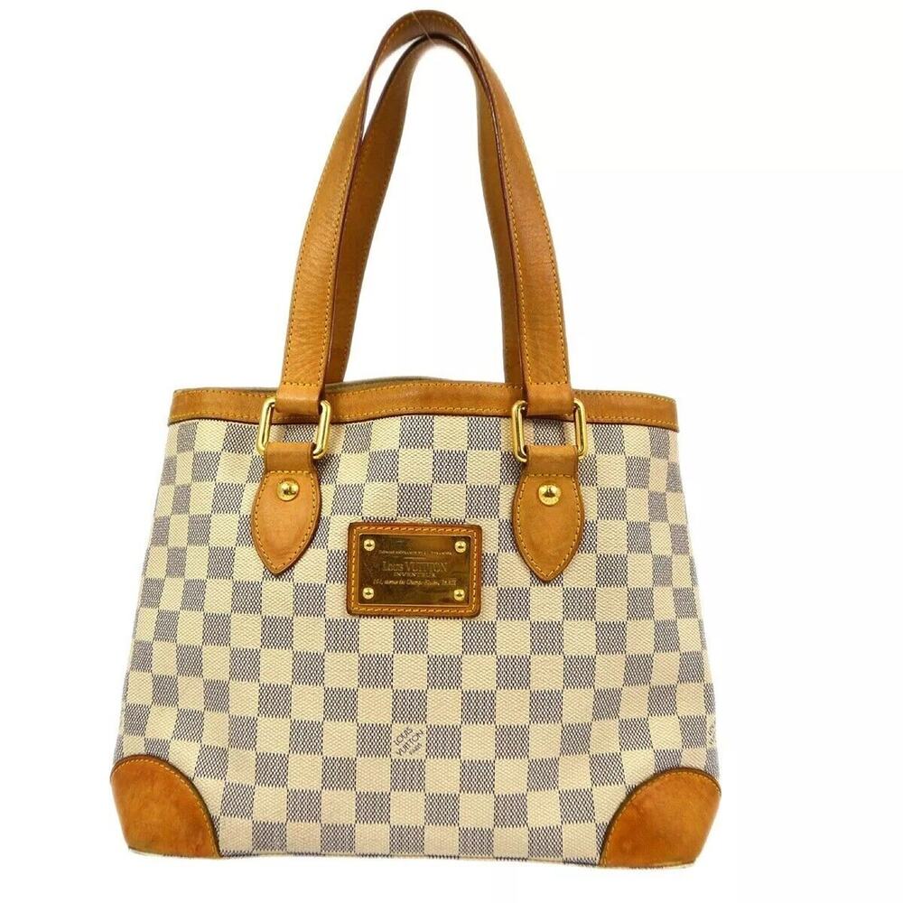 Louis Vuitton Hampstead PM Damier Azur Shoulder Bag - date code# MI1078